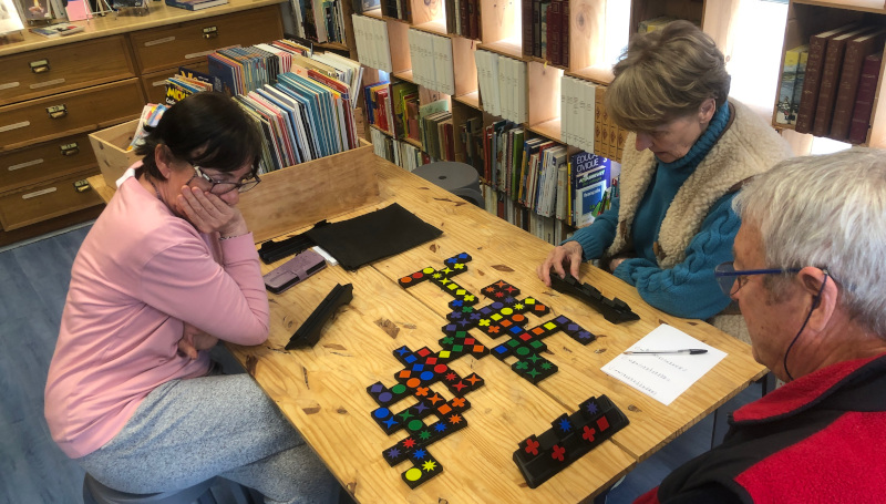 photo du marché aux bouquins organisé par la bouquinerie de Bagnères-de-Bigorre en 2012